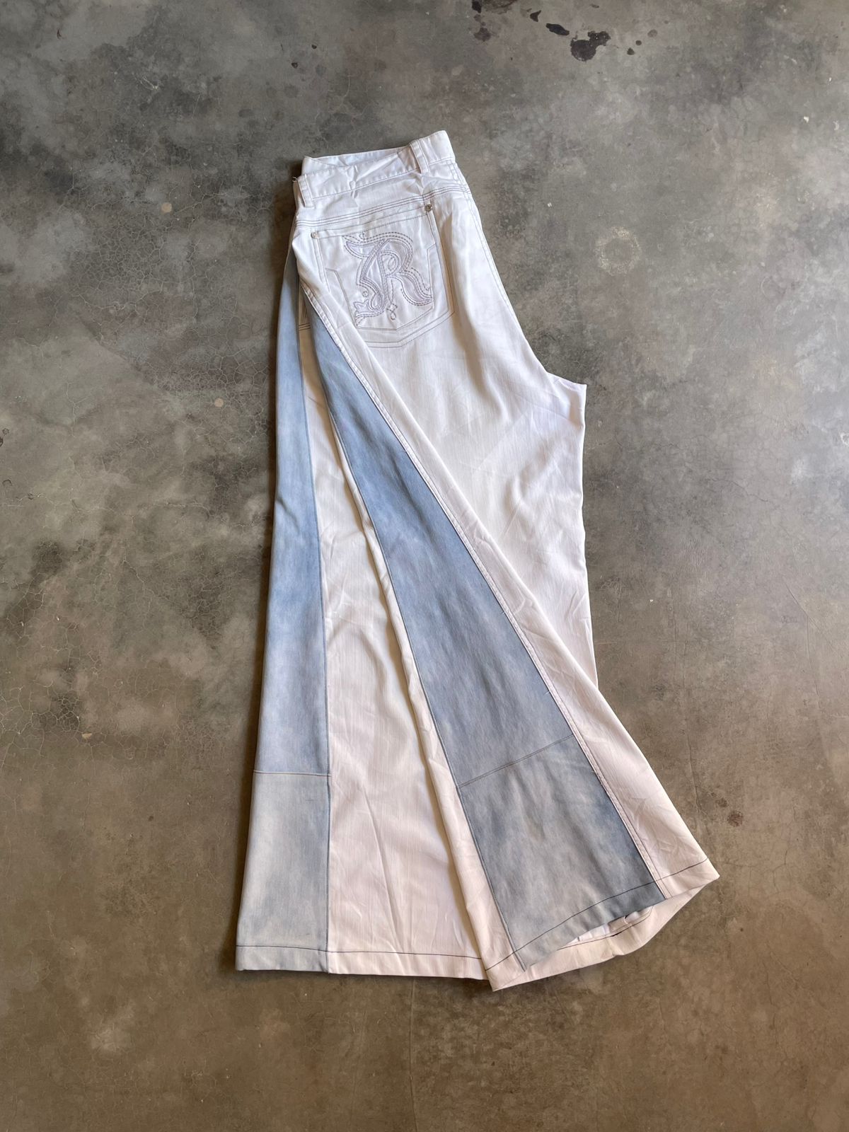 VINTAGE JEAN BLACO Y CELESTE-