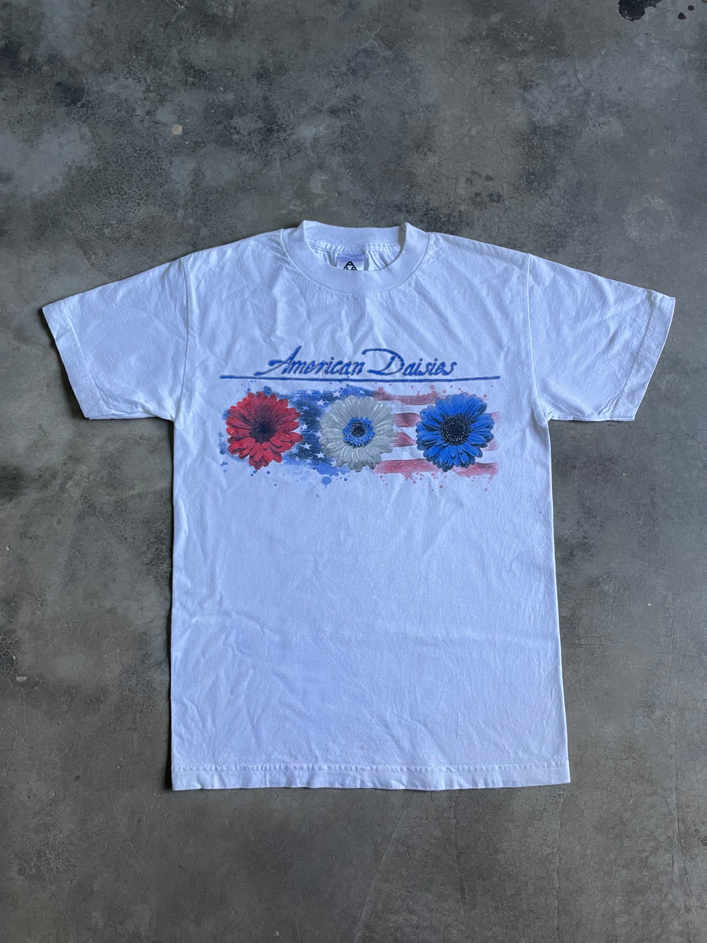 VINTAGE POLERA AMERICAN DAISIES-M
