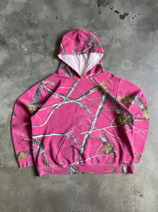 VINTAGE HOODIE REALTREE ROSADO-M