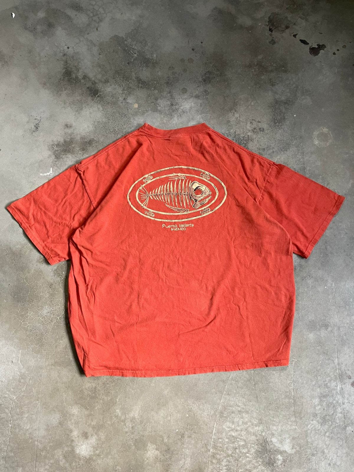VINTAGE POLERA SURFWEAR NARANJA -XL