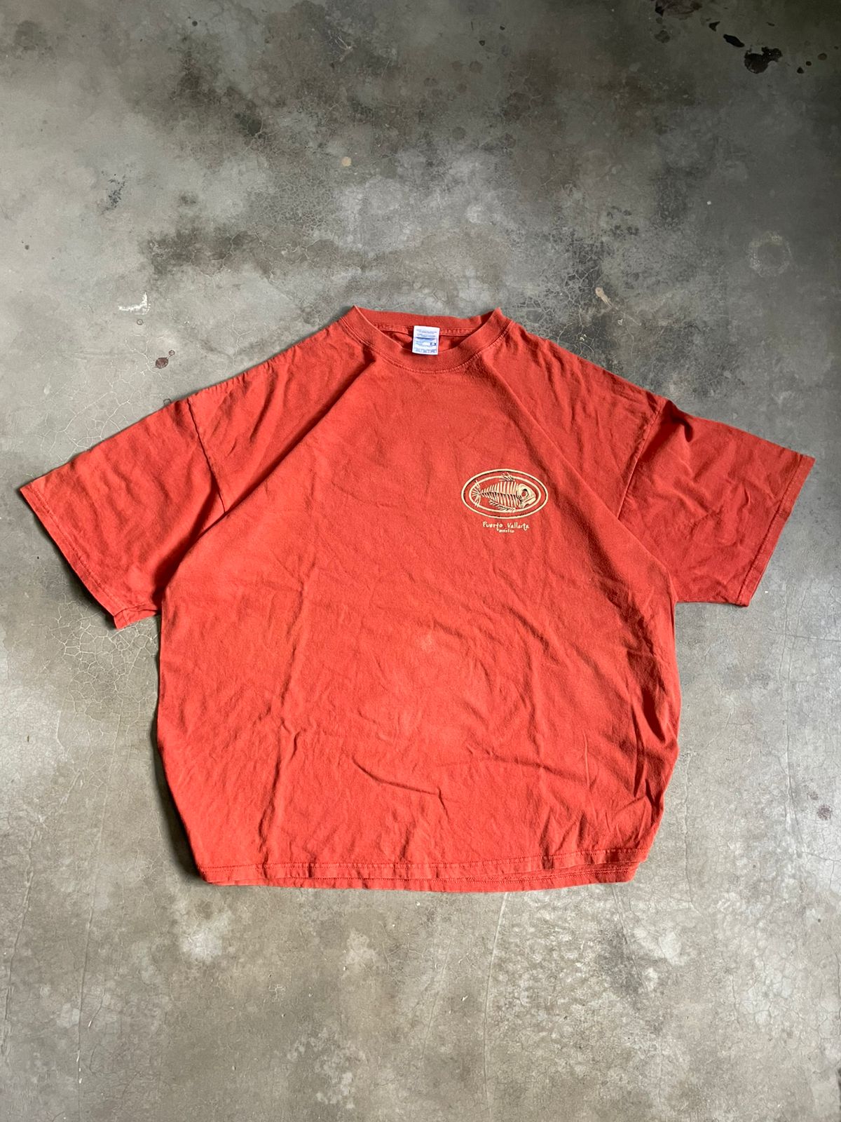VINTAGE POLERA SURFWEAR NARANJA -XL