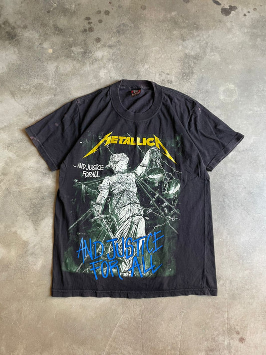 VINTAGE POLERA METALLICA - S