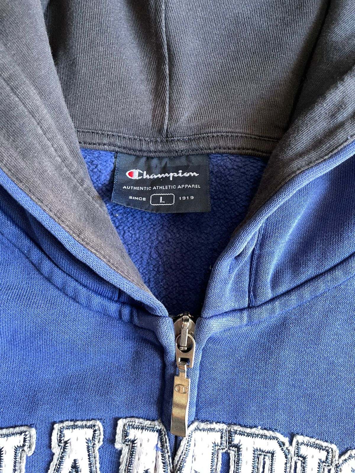 VINTAGE CHAMPION USA HOODIE - L