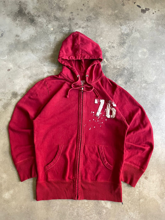 VINTAGE RED HOODIE - XL