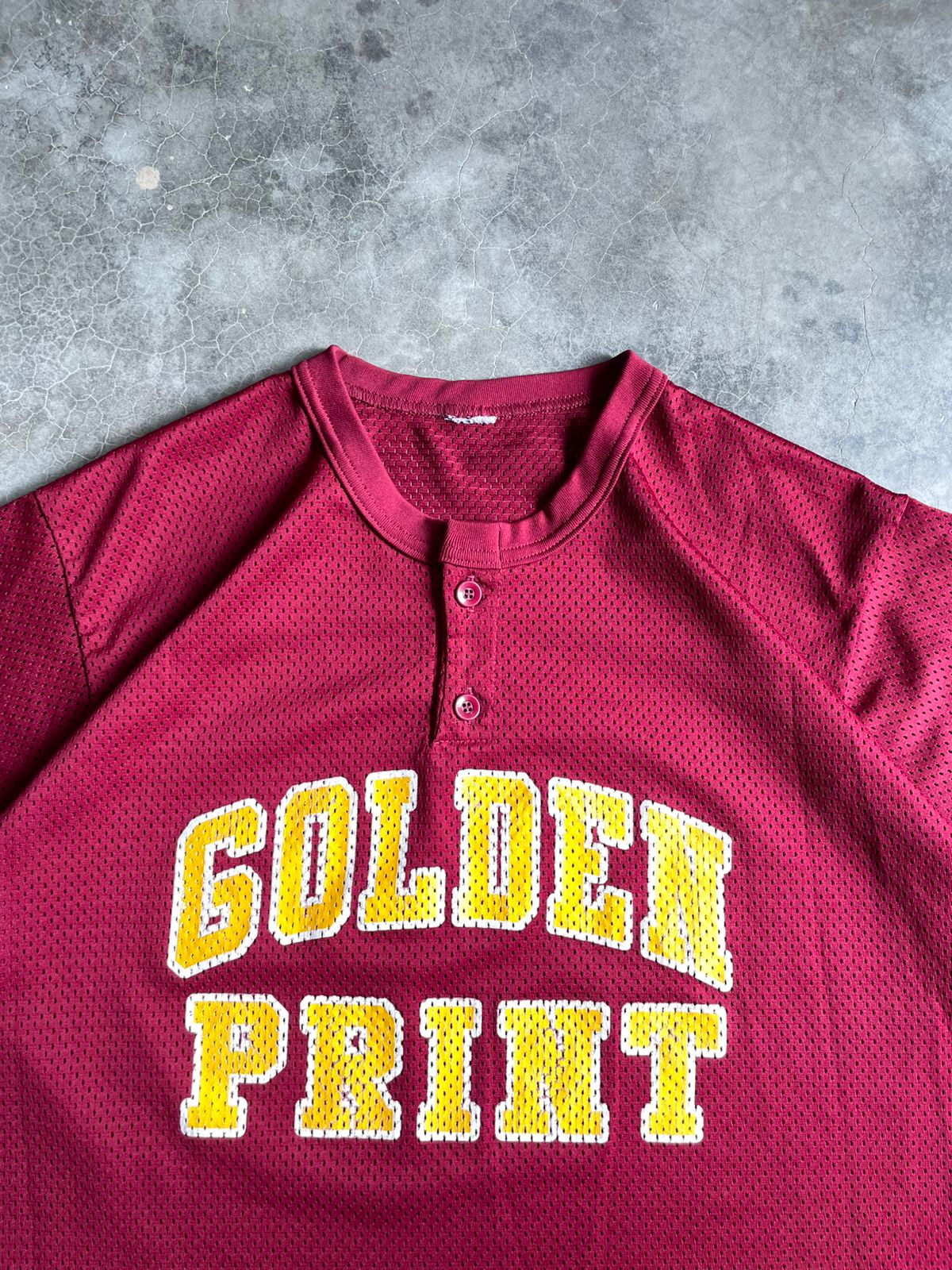 VINTAGE POLERA GOLDEN PRINT-M