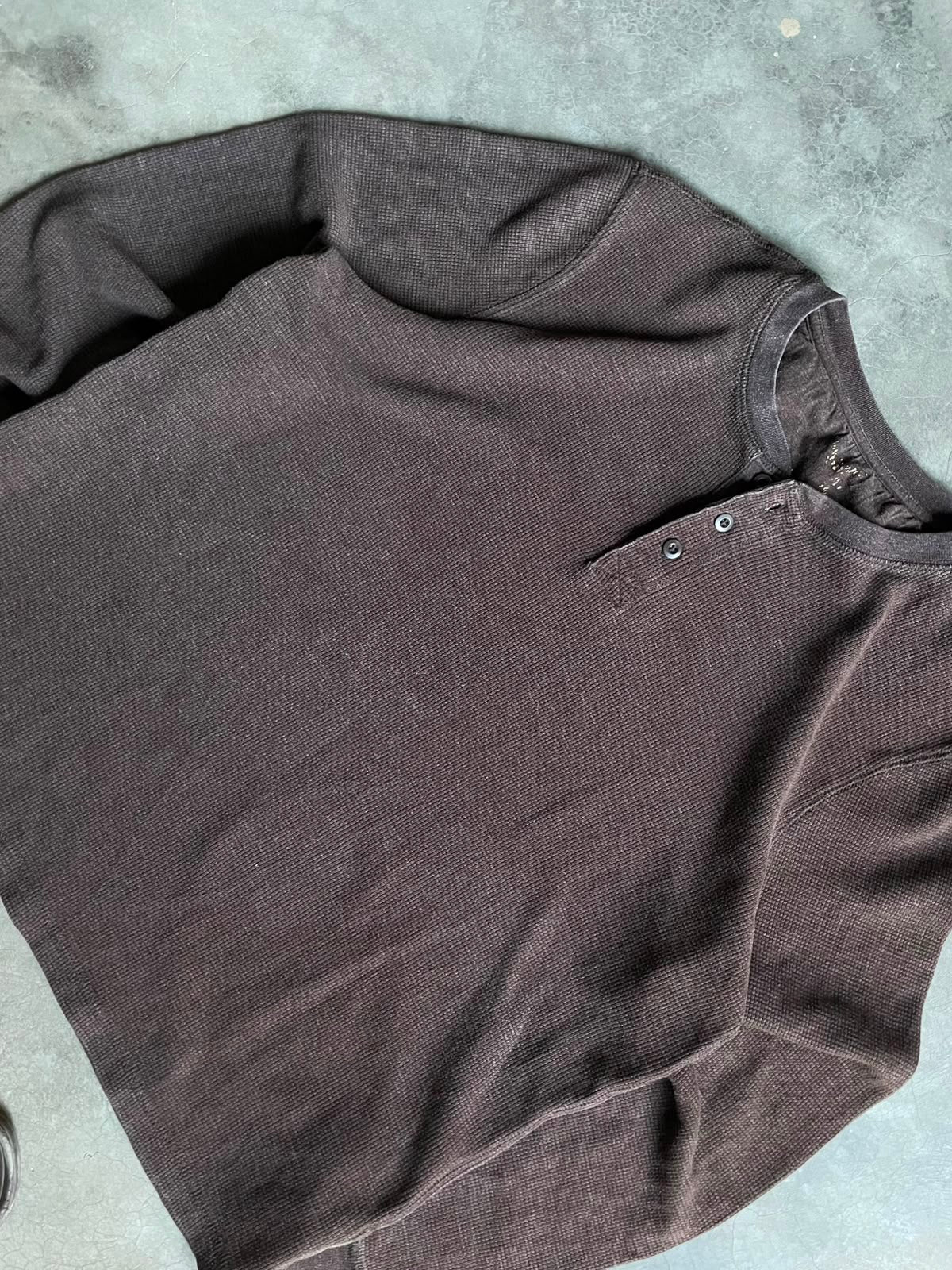 VINTAGE HENLEY BOXY FIT CAFE-L
