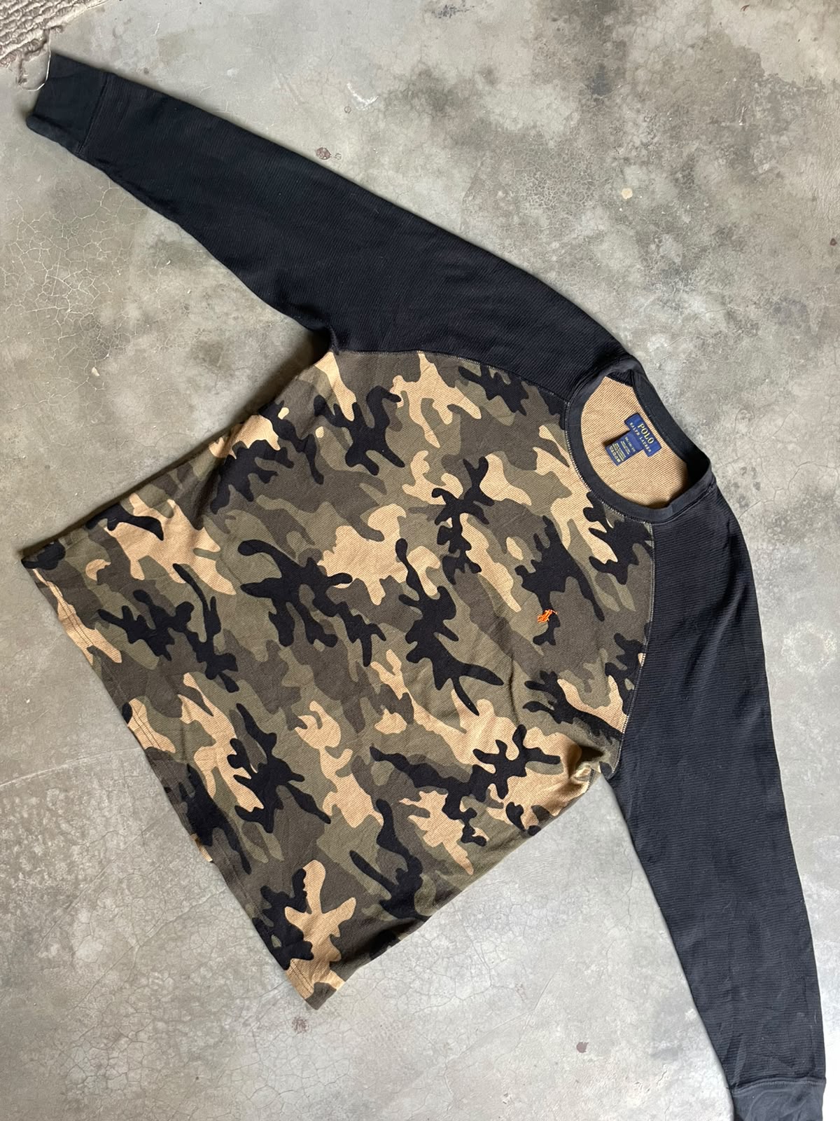 VINTAGE POLERA MANGA LARGA POLO - 2XL