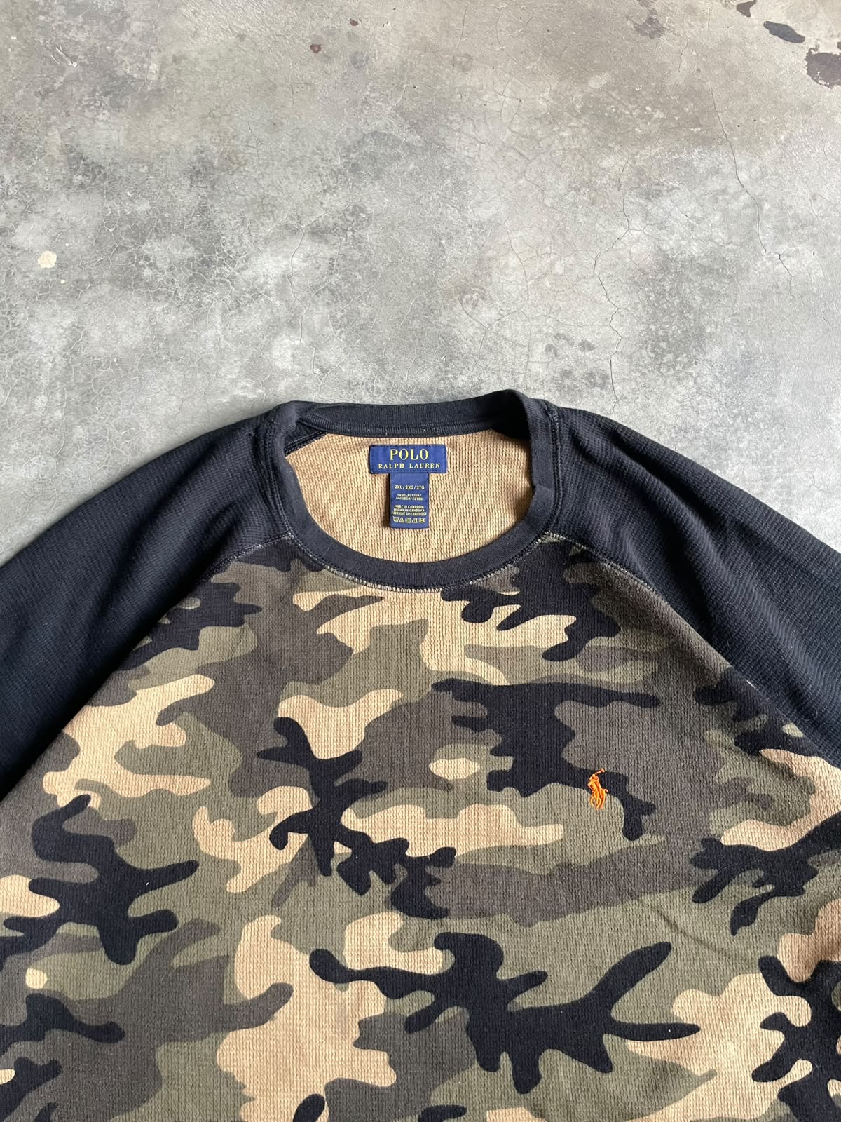 VINTAGE POLERA MANGA LARGA POLO - 2XL