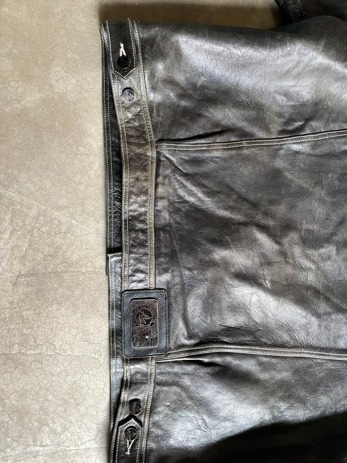 VINTAGE CHAQUETA CUERO WISSAM-XXL