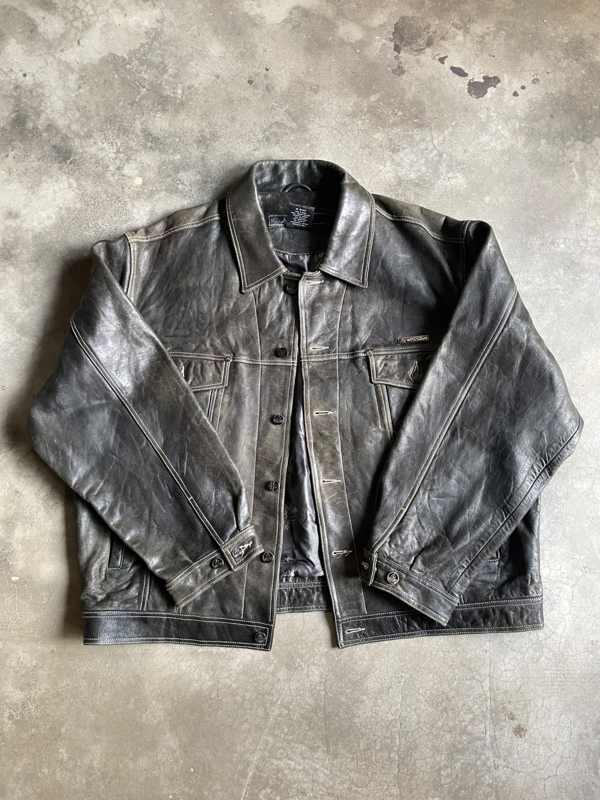 VINTAGE CHAQUETA CUERO WISSAM-XXL