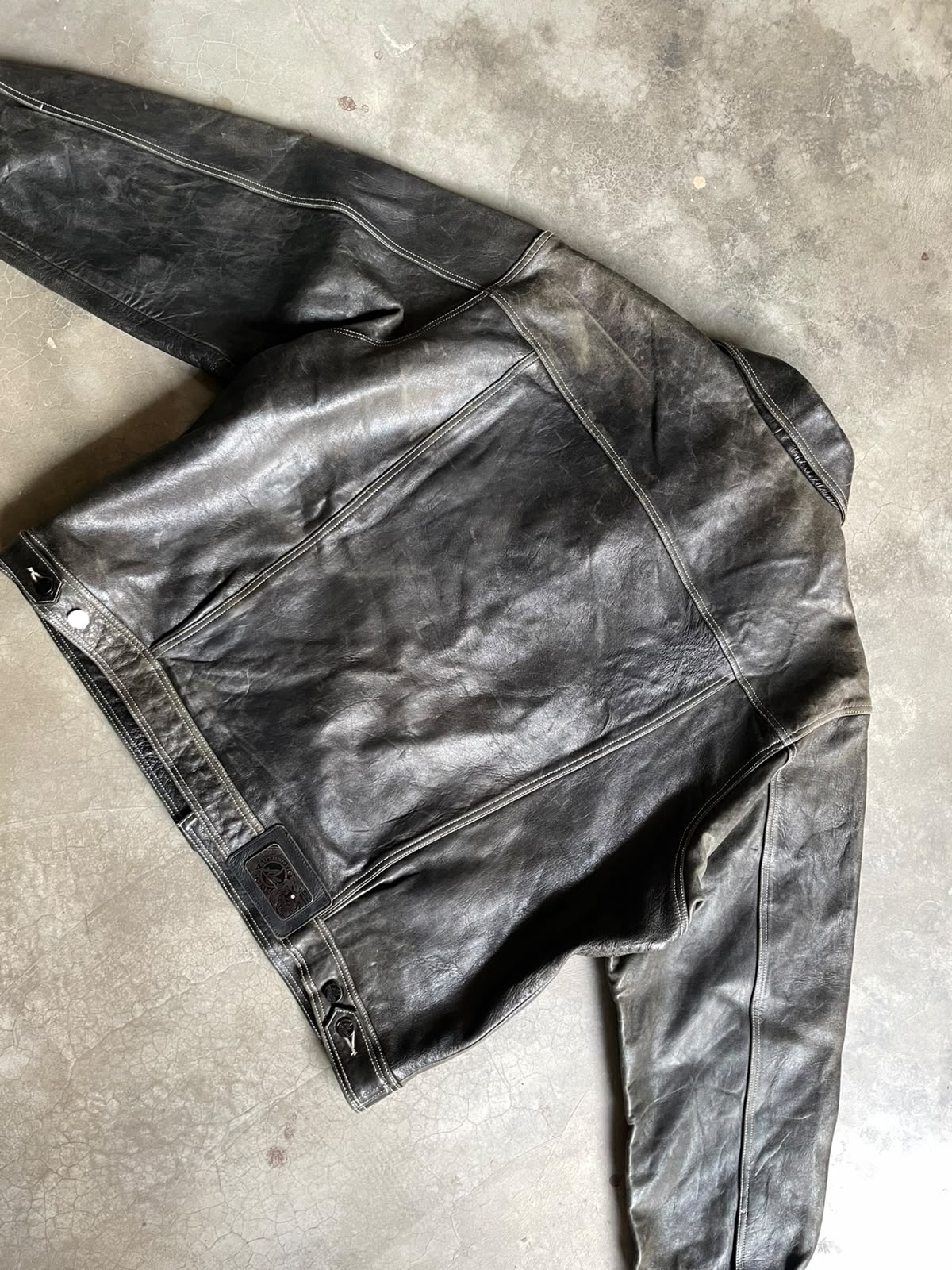 VINTAGE CHAQUETA CUERO WISSAM-XXL
