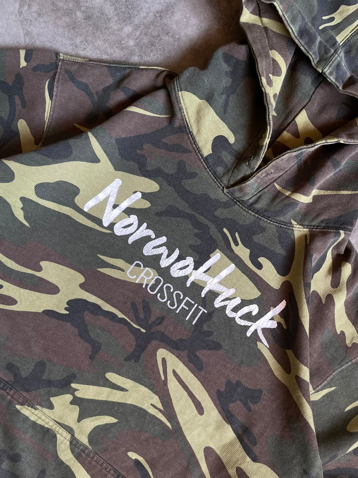 VINTAGE HOODIE CAMUFLADO-M