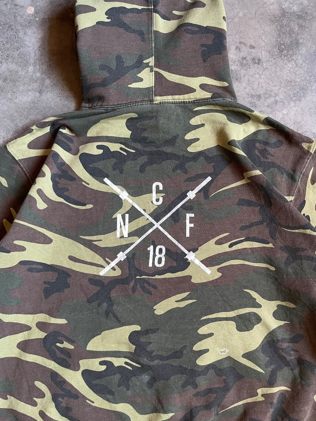 VINTAGE HOODIE CAMUFLADO-M