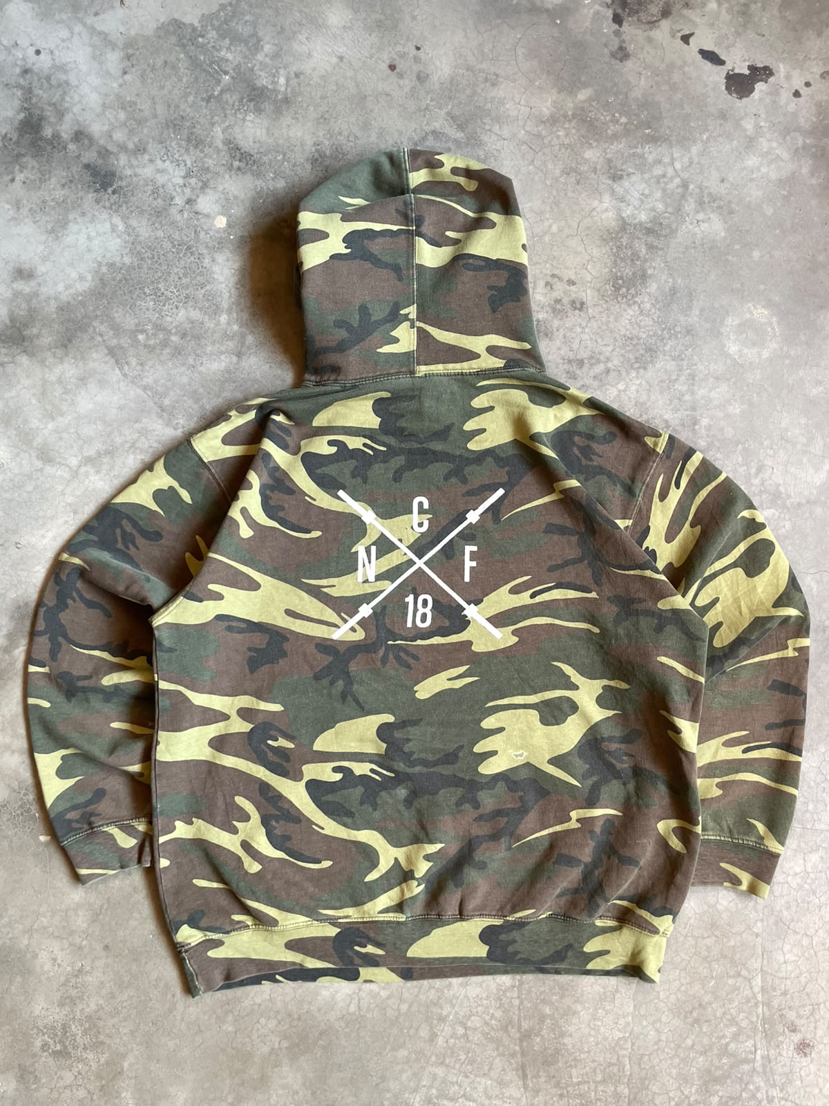 VINTAGE HOODIE CAMUFLADO-M