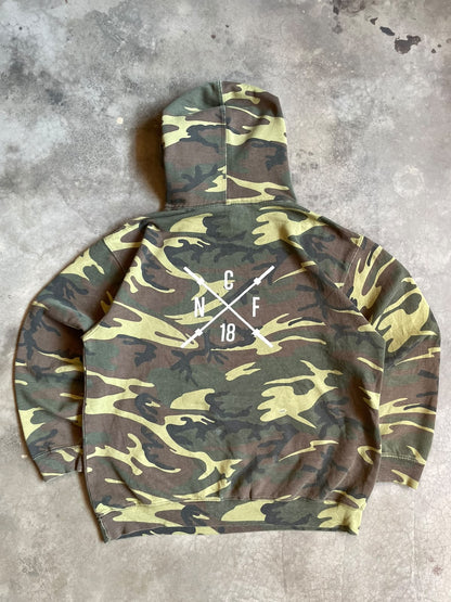 VINTAGE HOODIE CAMUFLADO-M