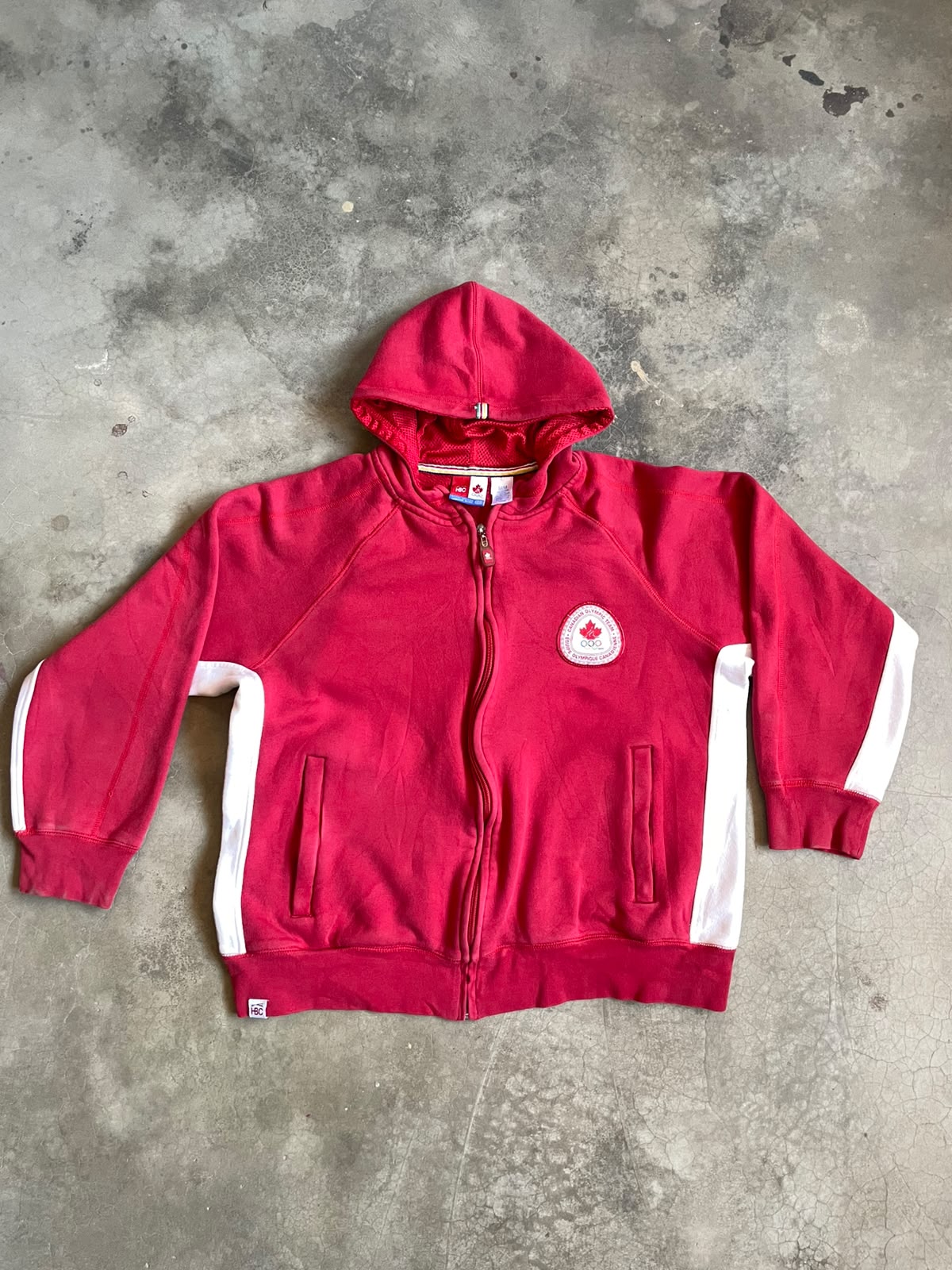 VINTAGE 2005 HOODIE CANADA OLYMPIQUE-M
