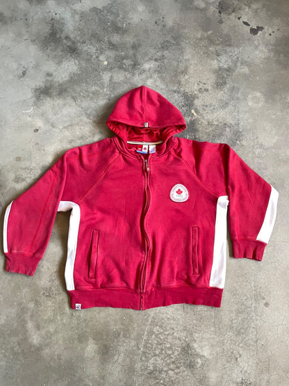 VINTAGE 2005 HOODIE CANADA OLYMPIQUE-M